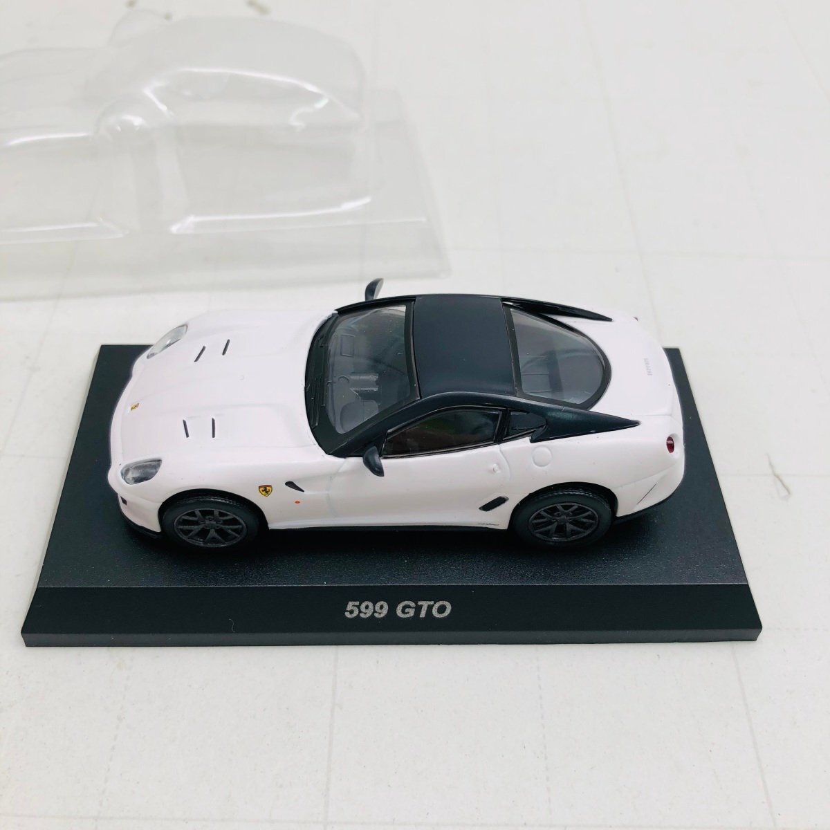 中古品 京商 フェラーリ ミニカー コレクション 1/64 599 GTO WHITE ホワイト_画像1