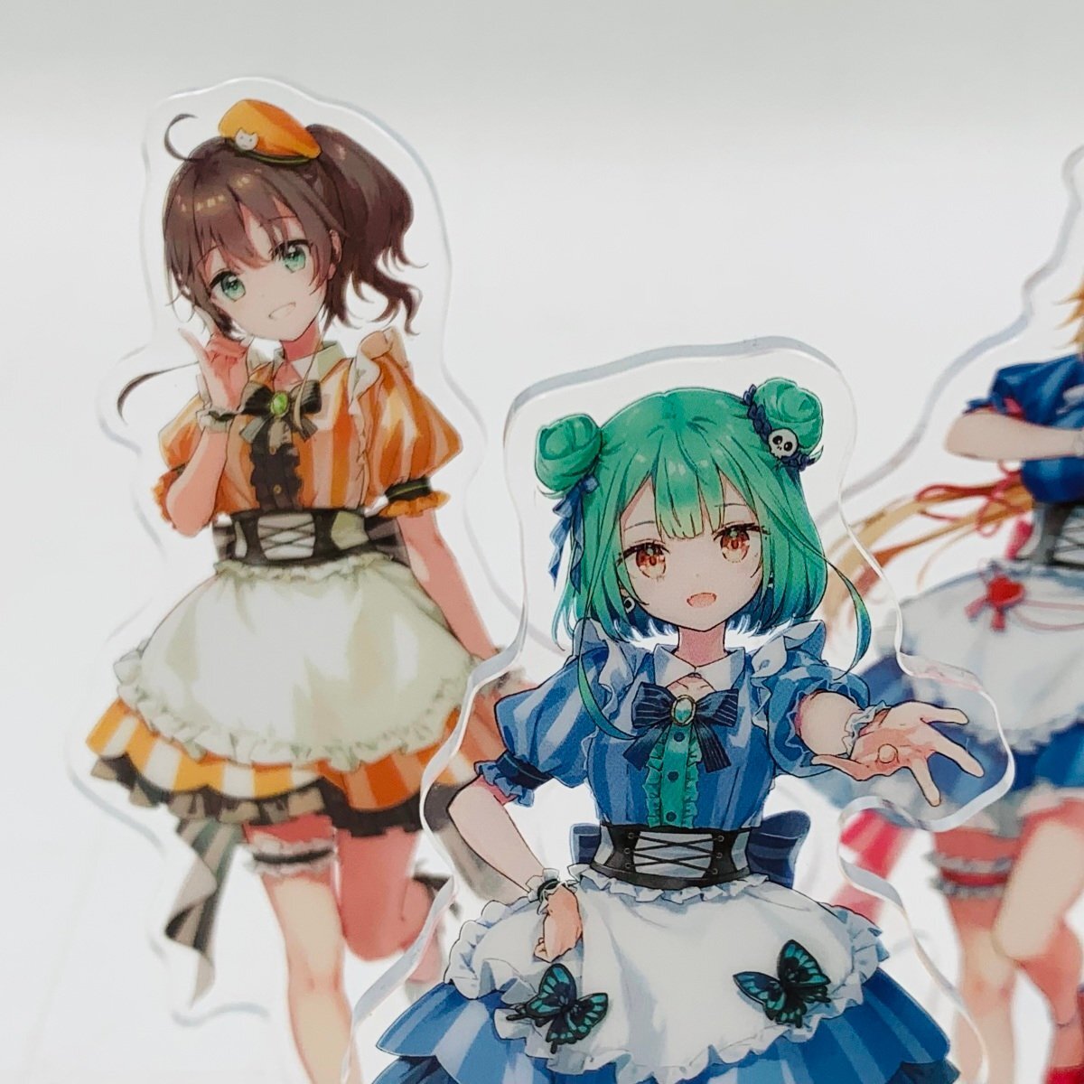 中古品 ホロライブ hololive ホロクッキング アクリルスタンド賞 潤羽るしあ 赤井はあと 夏色まつり 星街すいせい 4種セットの画像2