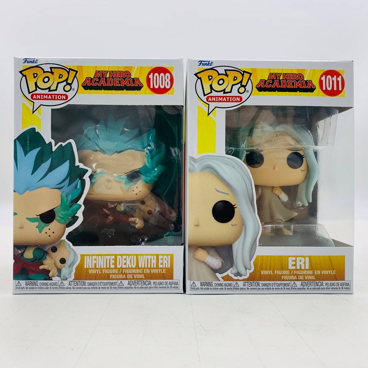 中古品 ファンコ Funko POP! ANIMATION 僕のヒーローアカデミア 1008 緑谷出久＆エリ 1011 エリ 2種セットの画像5