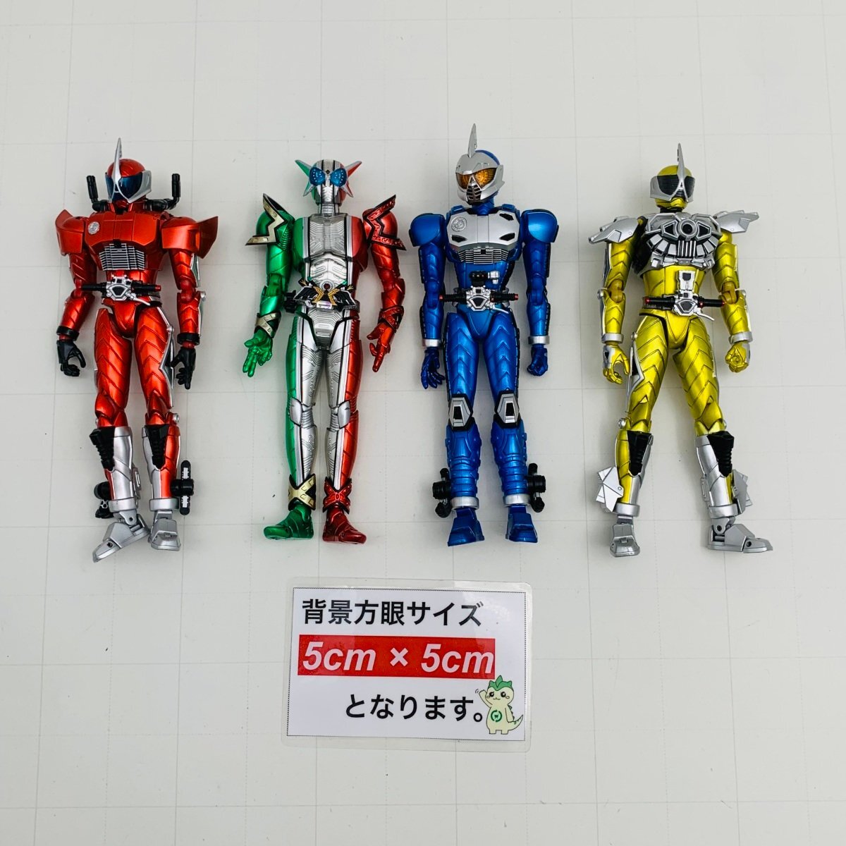 中古品 S.H.Figuarts フィギュアーツ 仮面ライダーW サイクロンアクセルエクストリーム アクセル アクセルブースター 他 4種セットの画像2