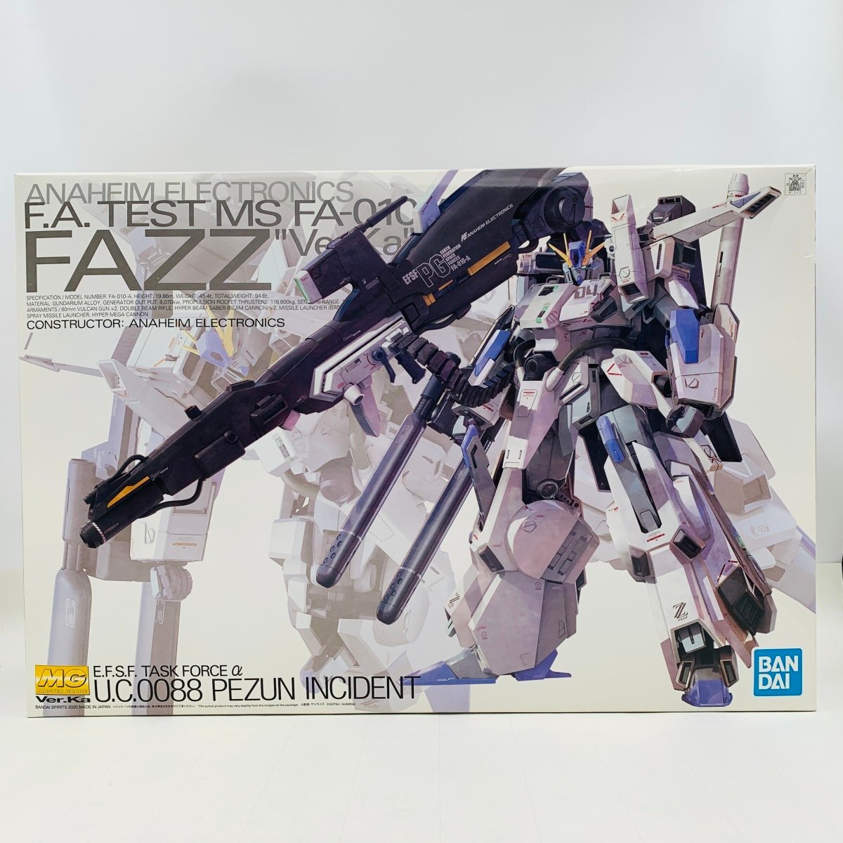 新品未組立 MG ガンダムセンチネル 1/100 FAZZ Ver.Ka_画像1