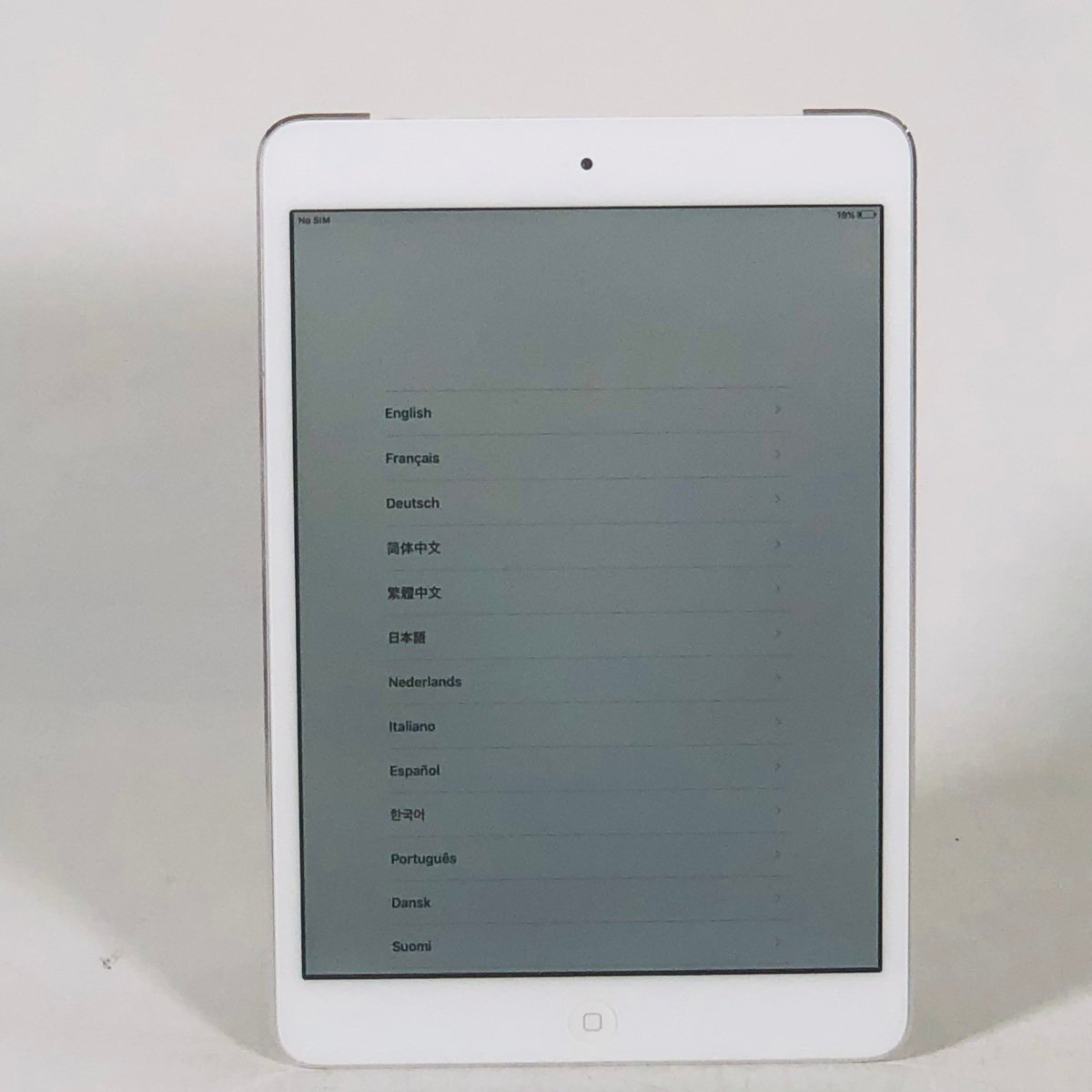 Softbank iPad mini 第1世代 Wi-Fi+Cellularモデル 64GB ホワイト＆シルバー MD545J/Aの画像1