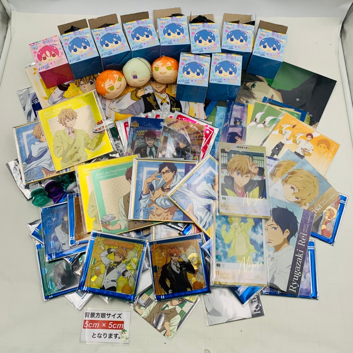 中古品 Free! おまんじゅうマスコット リングライト アクリルコースター等 グッズ まとめ セットの画像2