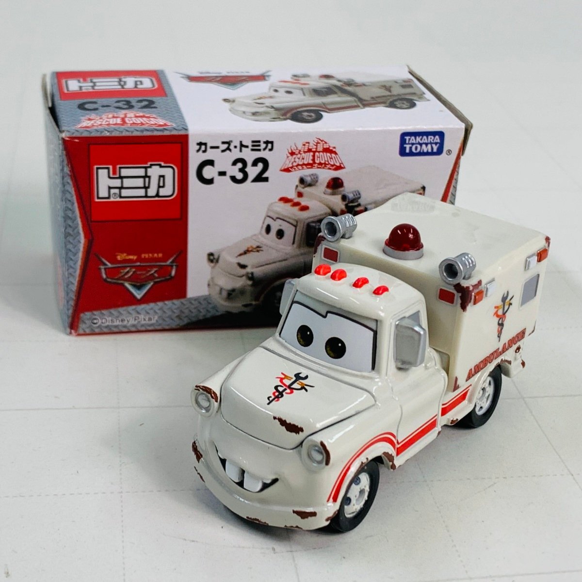  secondhand goods The Cars Tomica Rescue go-!go-! C-32 meter ( ambulance type )