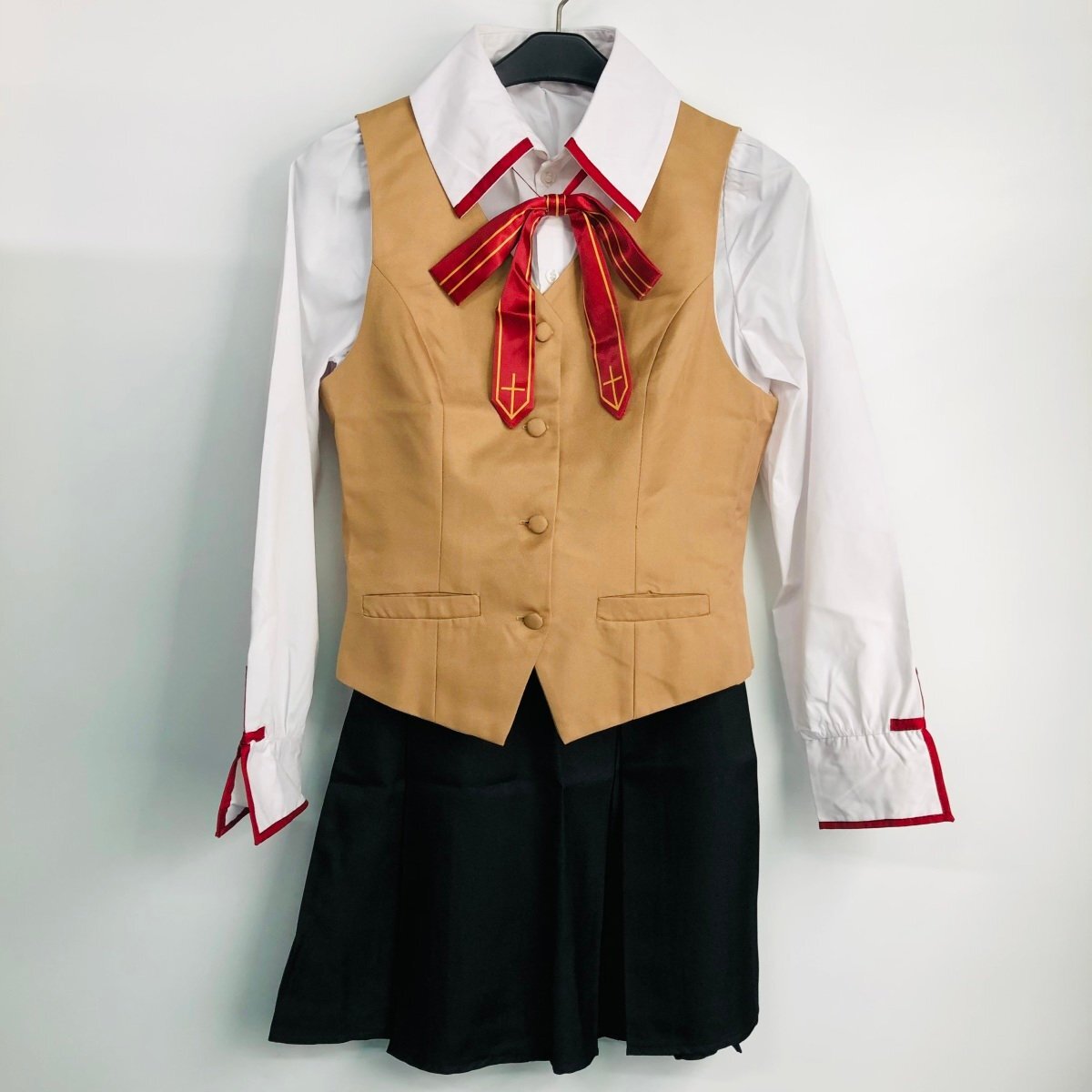 コスプレ衣装 Fate/stay night 間桐桜風 私立穂群原学園女子制服 女性Mサイズの画像1