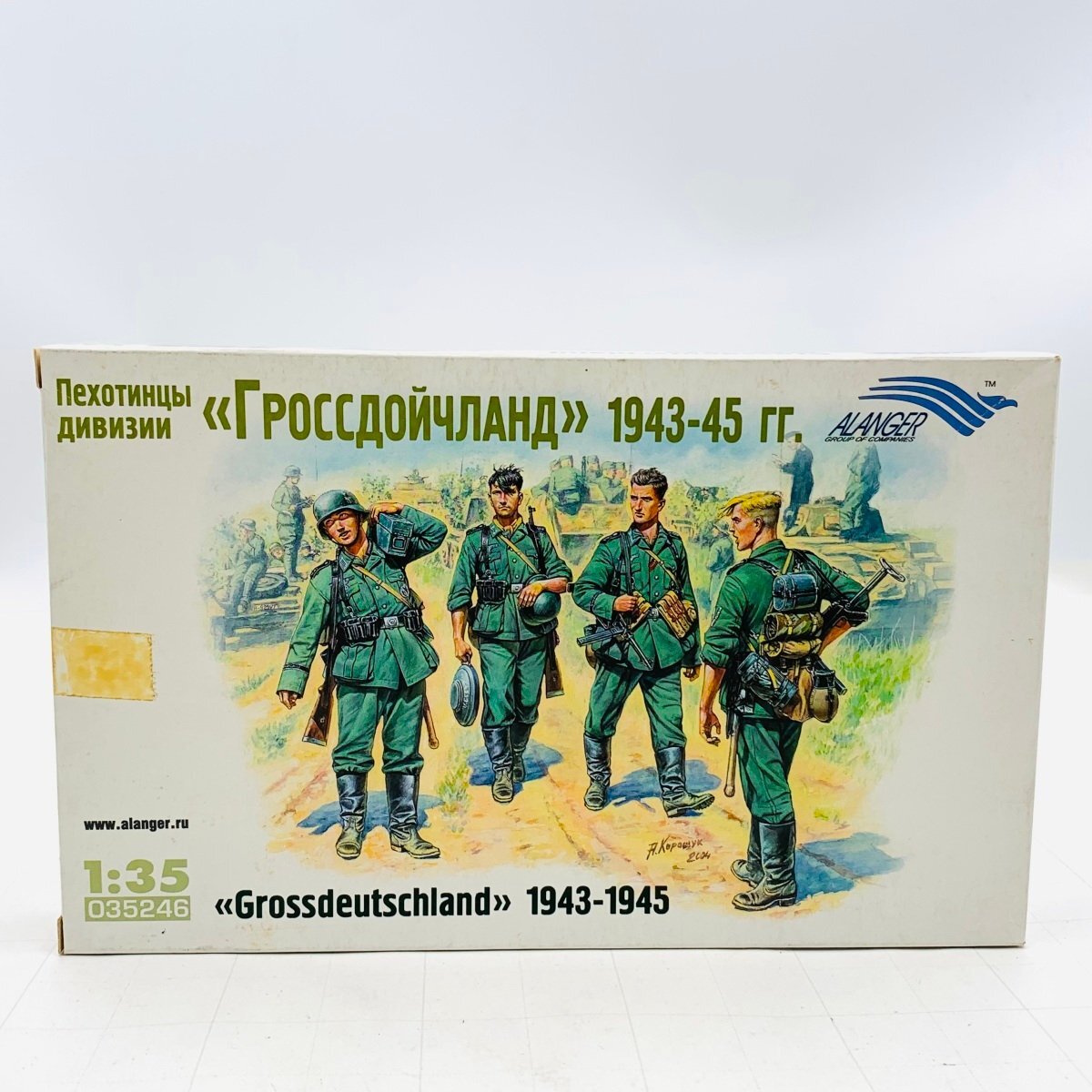 新品未組立 ALANGER アランゲル 1/35 Grossdeutschland ドイツ軍歩兵 1943 1945の画像1