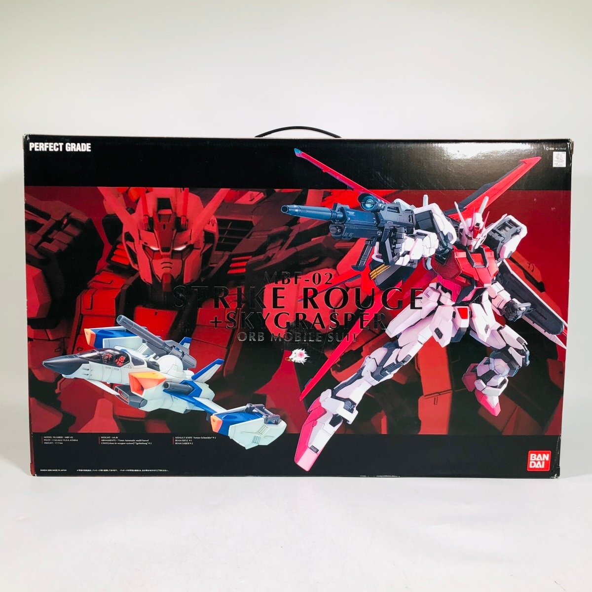 新品未組立 PG 機動戦士ガンダムSEED 1/60 MBF-02 ストライクルージュ + スカイグラスパーの画像2