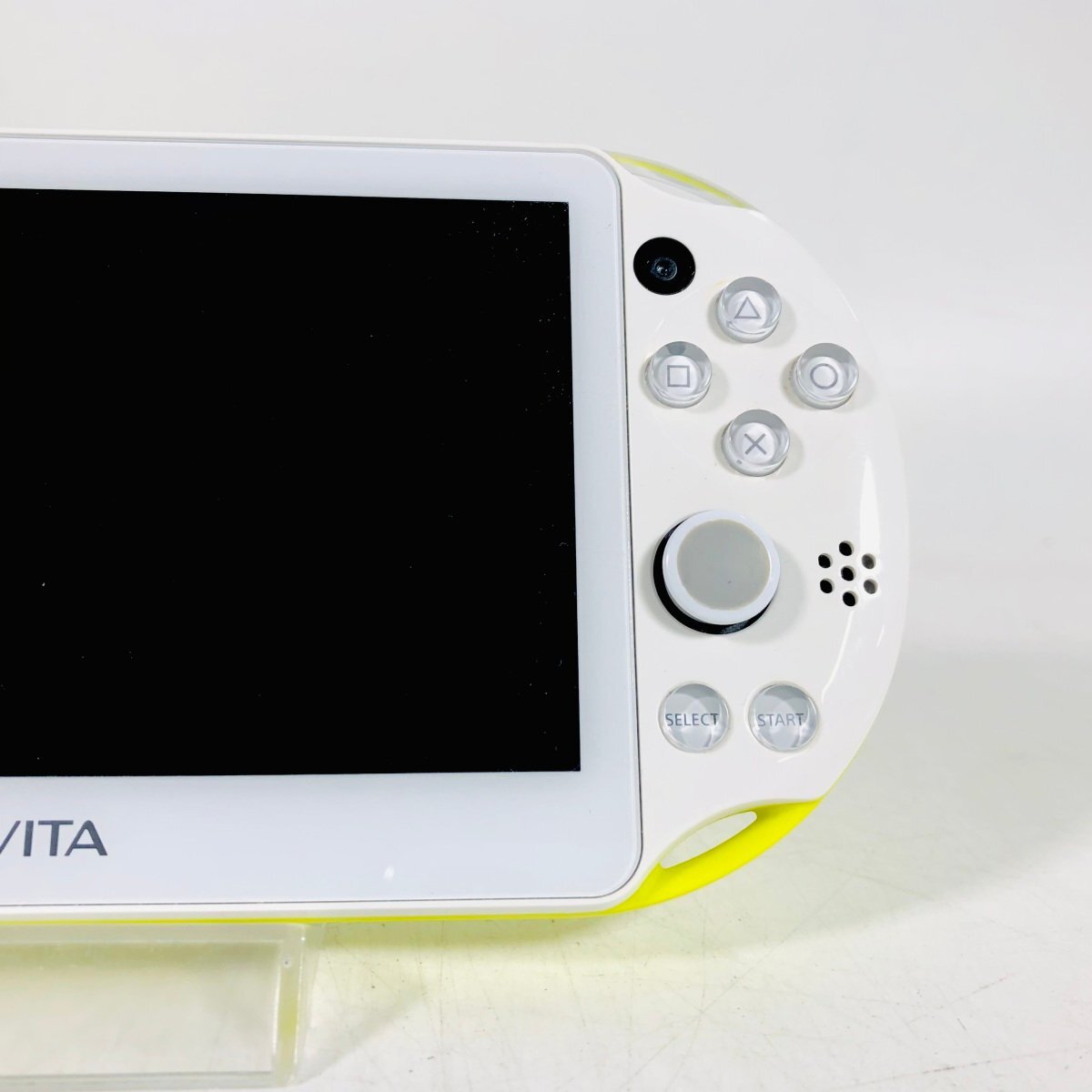 中古 PlayStation Vita Wi‐Fiモデル ライムグリーン ホワイト PCH-2000の画像3