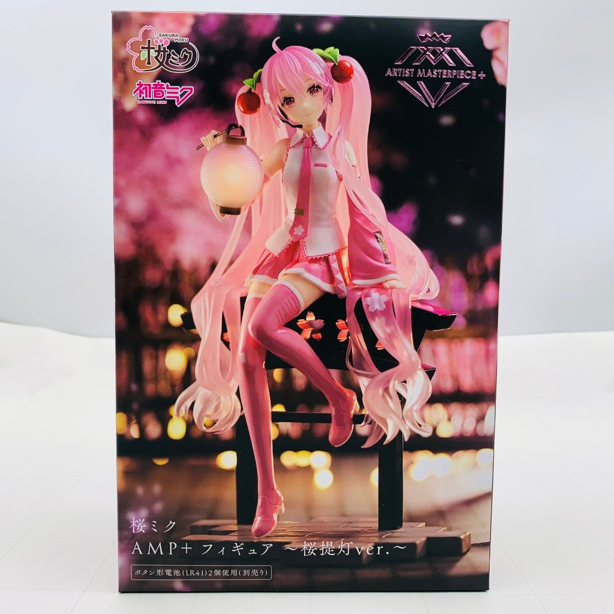 新品未開封 タイトー AMP フィギュア 初音ミク 桜ミク 桜提灯ver_画像1