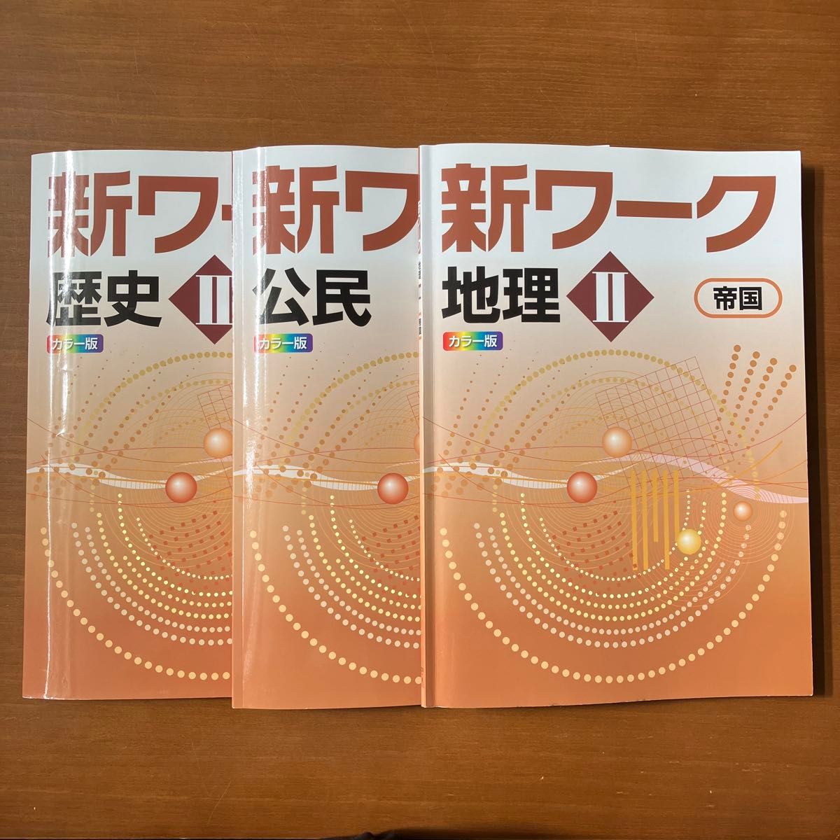 中学生　社会　受験対策　新ワーク　歴史　公民　地理　計3冊　解答解説つき　別冊トレーニング問題集つき