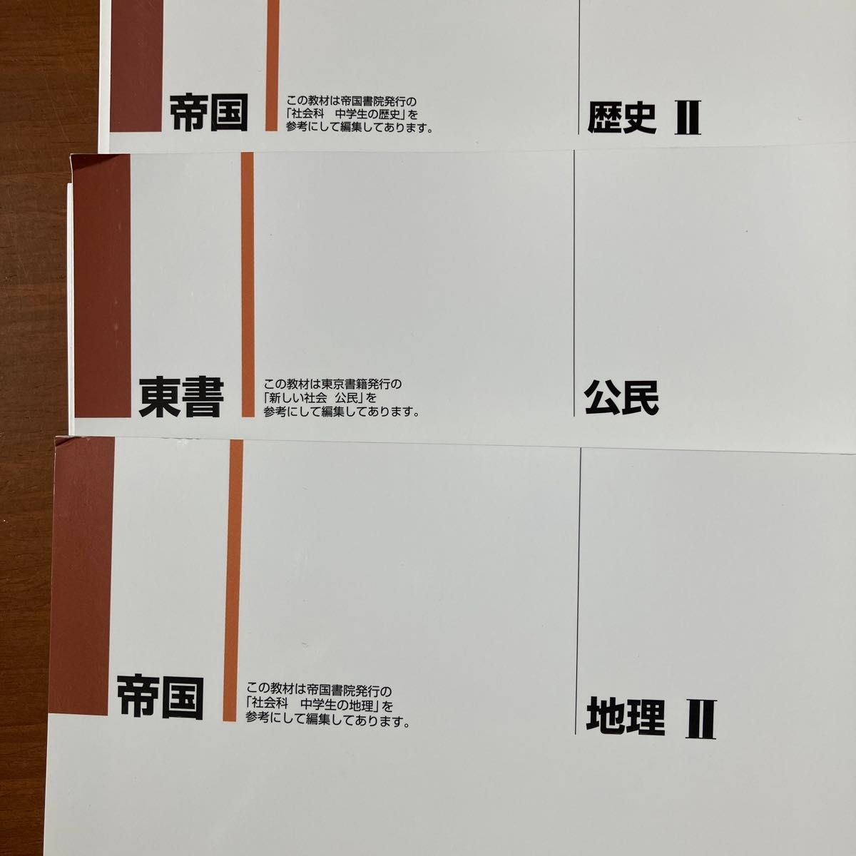 中学生　社会　受験対策　新ワーク　歴史　公民　地理　計3冊　解答解説つき　別冊トレーニング問題集つき