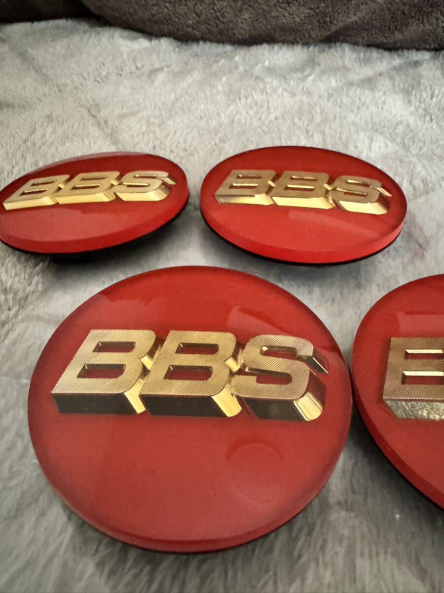 送料無料！BBS センターキャップ レッド 70mm 4個セット_画像2