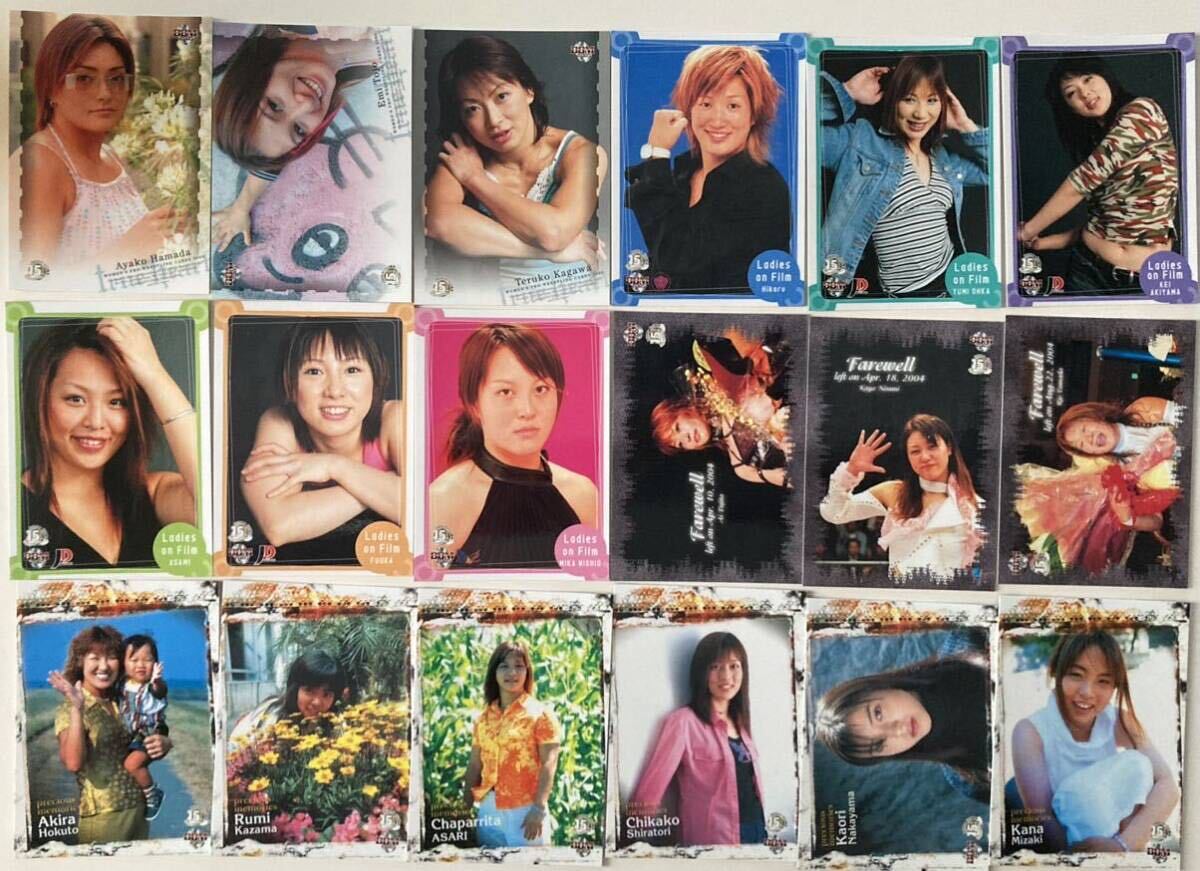 BBM 2005 TRUE Heart 女子プロレス トレーディングカード レギュラー108枚コンプ 1枚サインカードありの画像4