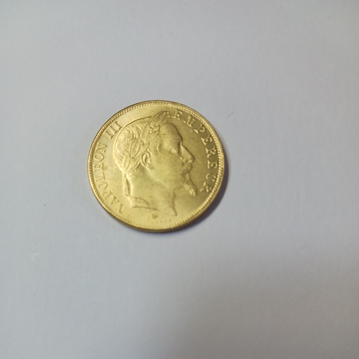 フランス 硬貨 古銭 ナポレオン三世 1859年 レジオンドヌール勲章 月桂樹 鷲 盾 コイン 直径:約27mm 重量:約11.5g