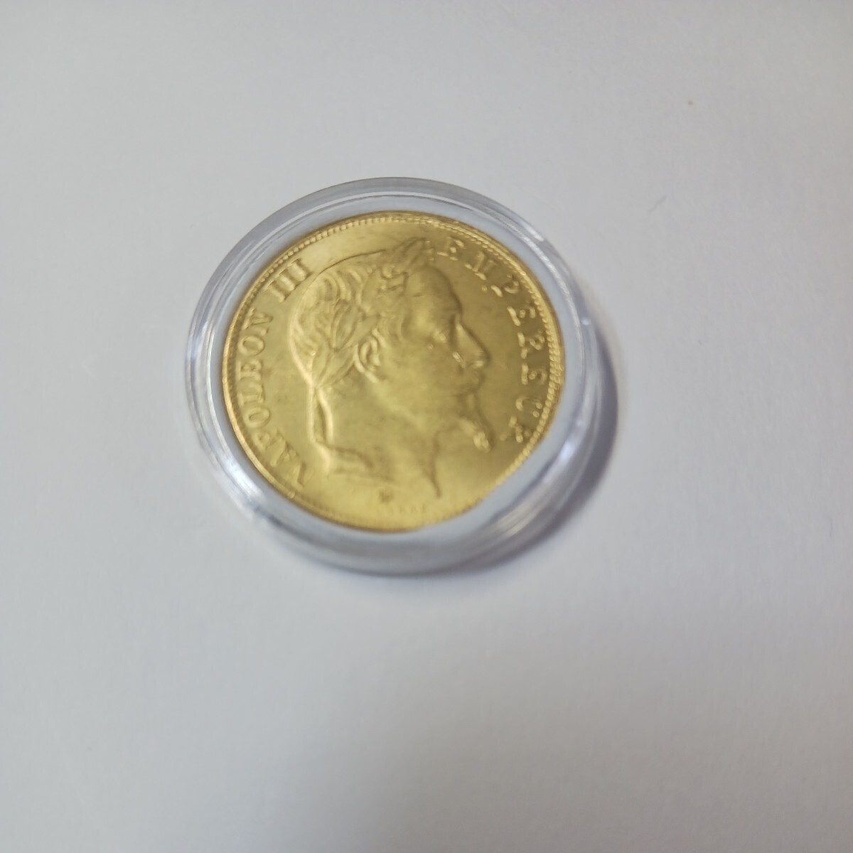 フランス 硬貨 古銭 ナポレオン三世 1859年 レジオンドヌール勲章 月桂樹 鷲 盾 コイン 直径:約27mm 重量:約11.5g
