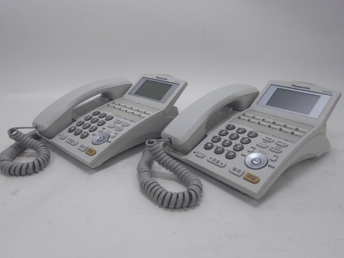  used business ho n12 key telephone machine [Panasonic( Panasonic ) VB-F411KA-W]2 pcs. set operation goods 
