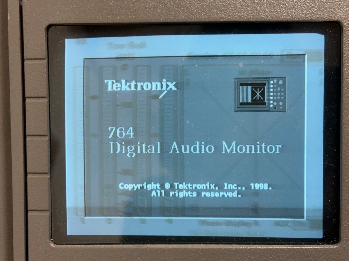 【ジャンク】Tektronix デジタルオーディオメーター 764 の画像5