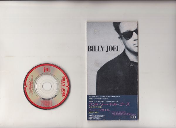 【国内盤】Billy Joel アンド・ソー・イット・ゴーズ 8cm CD CSDS 8175_画像1