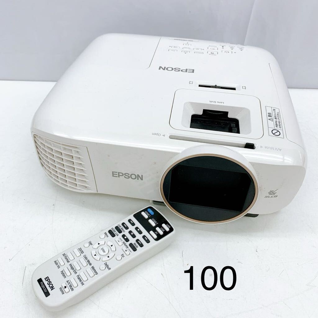 4AB033 EPSON エプソン EH-TW5650 H852D LCD プロジェクター 投影機 映写機 リモコン付 中古 現状品 通電ok 動作未確認の画像1