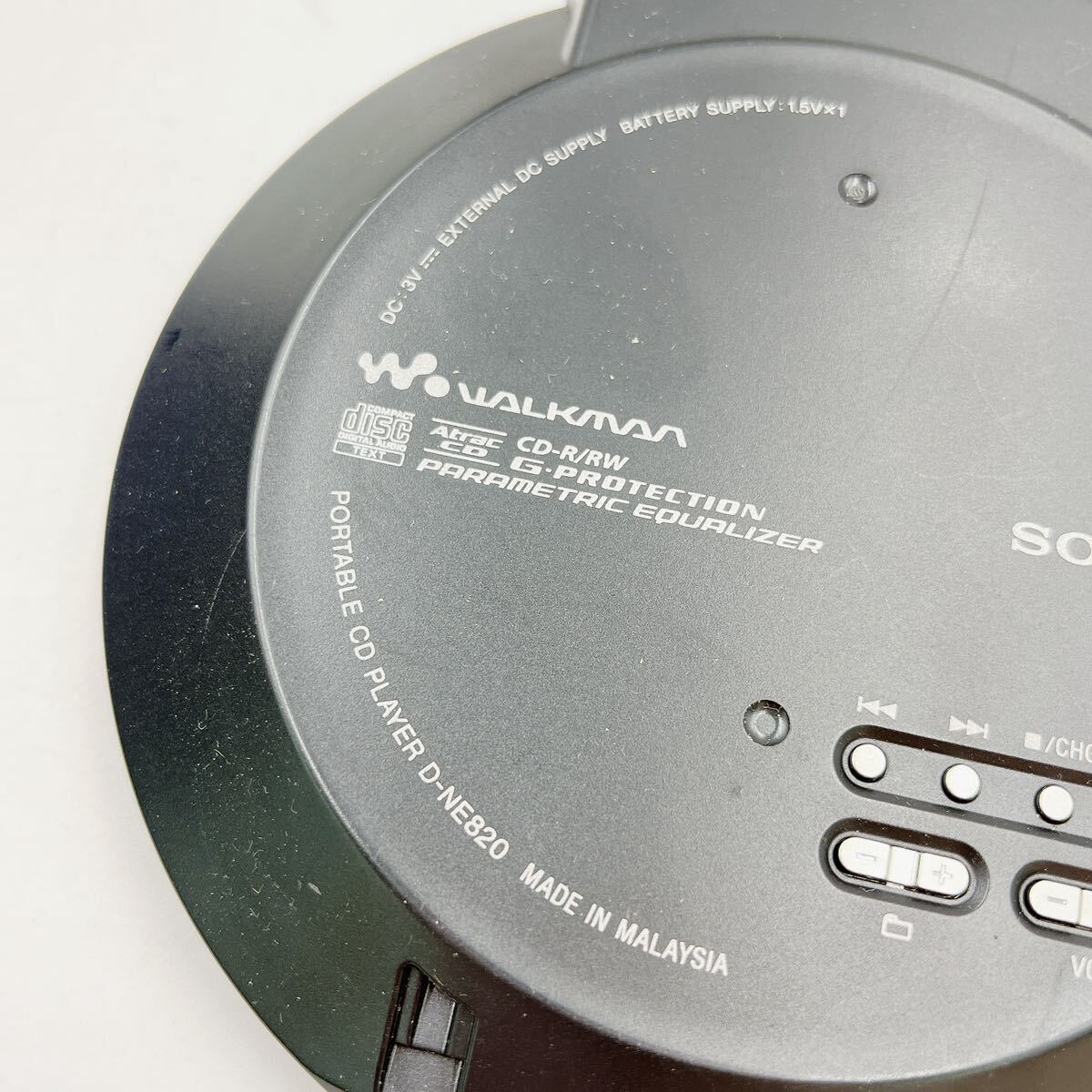 4AC009 WALKMAN D-NE820　CD mp3 CDプレーヤー　ポータブルプレーヤー プラグ欠落のため動作未確認_画像3