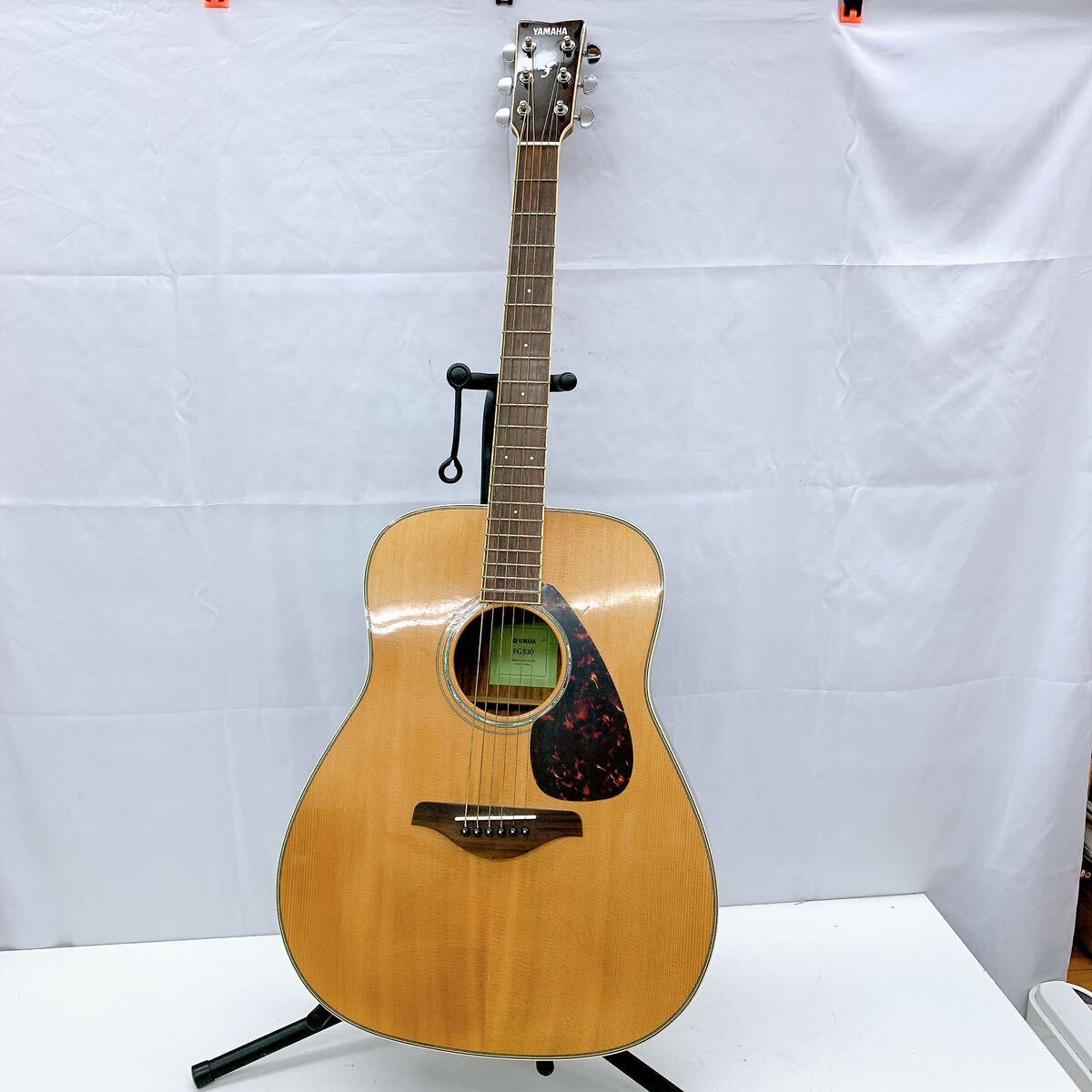 4AD085 【美品】YAMAHA FG-830 アコギ アコースティックギター ケース付属 フォークギター 現状品 動作未確認の画像2