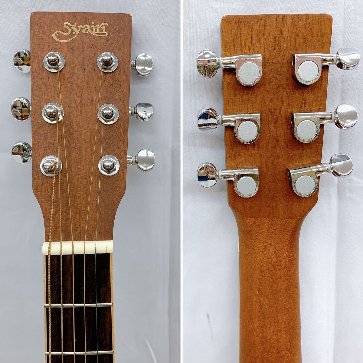 4AB053 S.Yairi ヤイリ アコースティックギター YM-03/MH ソフトケース付き 弦楽器 中古 現状品 動作未確認の画像5