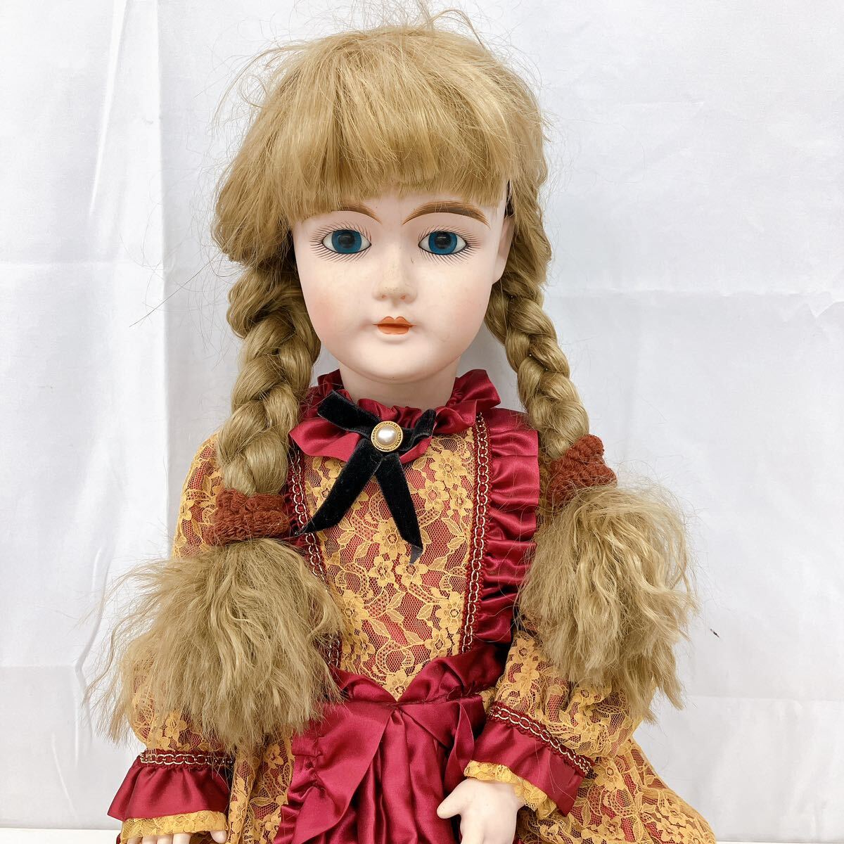 4AC063 ビスクドール 刻印ありCollectors Doll CD-151 全高約67cm(素人採寸) コレクターズドール人形 ドール アンティーク レトロ 女の子