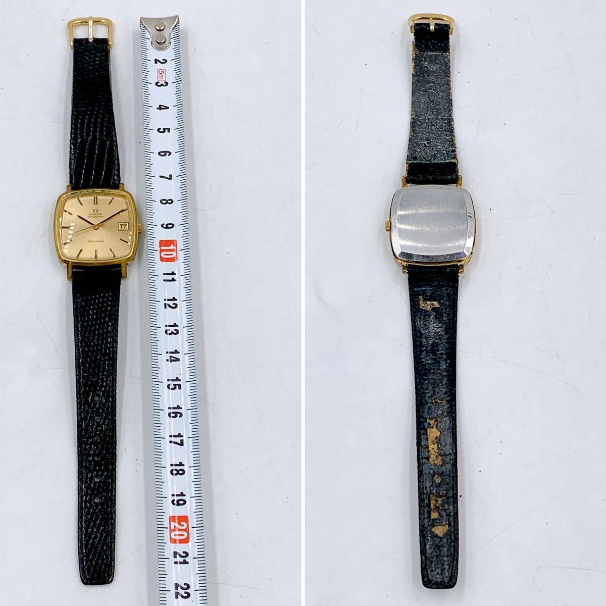 4AD138 OMEGA AUTOMATIC Geneve オメガ オートマチック ジュネーブ 自動巻き 不動 現状品の画像6