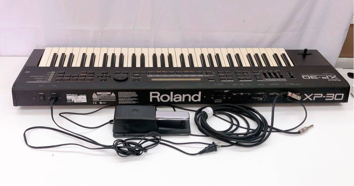 4AD135 1 иен ~[ рабочий товар ]Roland Roland электронный клавиатура XP-30 foot педаль адаптор приложен 