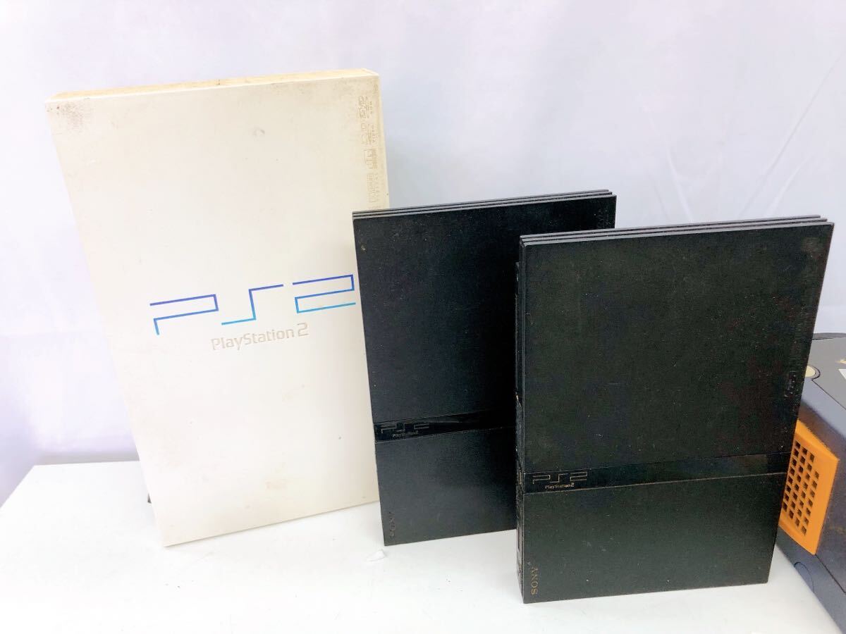 4AA057 ゲーム機まとめ ゲームキューブ ps2 3台 PlayStation 任天堂 SONY カセット DOL-001 中古 現状品 動作未確認の画像2