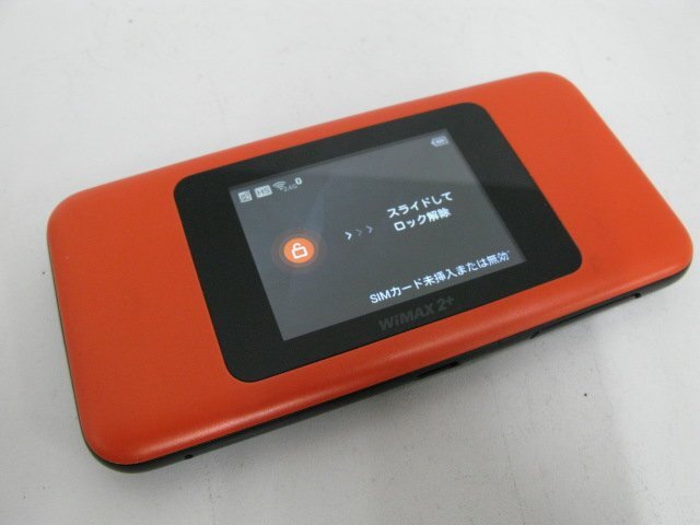 AU HWD37 W06 Speed Wi-Fi Next オレンジ×ブラック 【M3372】の画像1