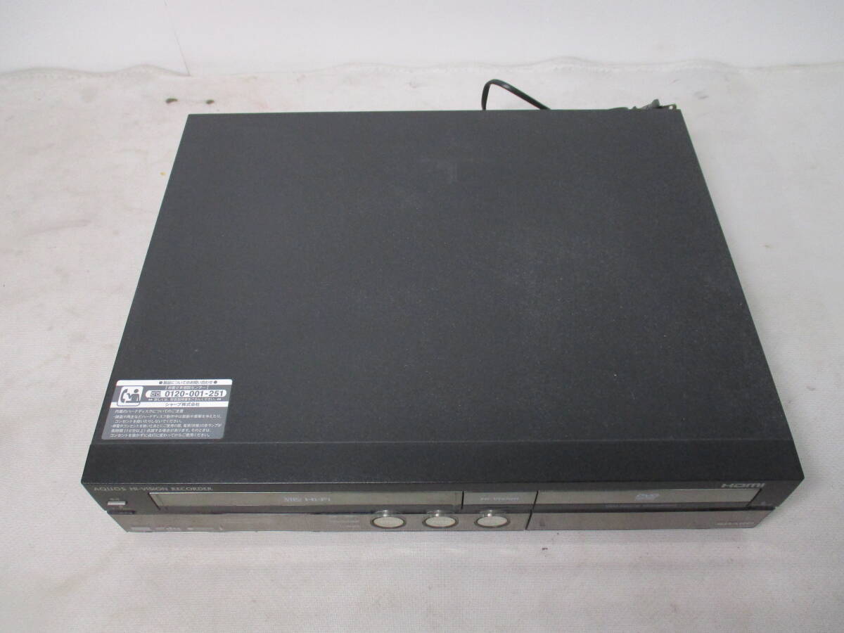 【難あり】SHARP/シャープ HDD・DVD・ビデオ一体型レコーダー AQUOS[DV-ACV52] 2007年製 250GB リモコン付属 AV機器(14-2-9)_画像5