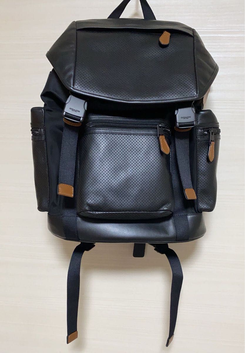 新品未使用【COACH】コーチ『テレイン トレック パーフォレイティッド リュックサック』F54777 メンズ バックパック