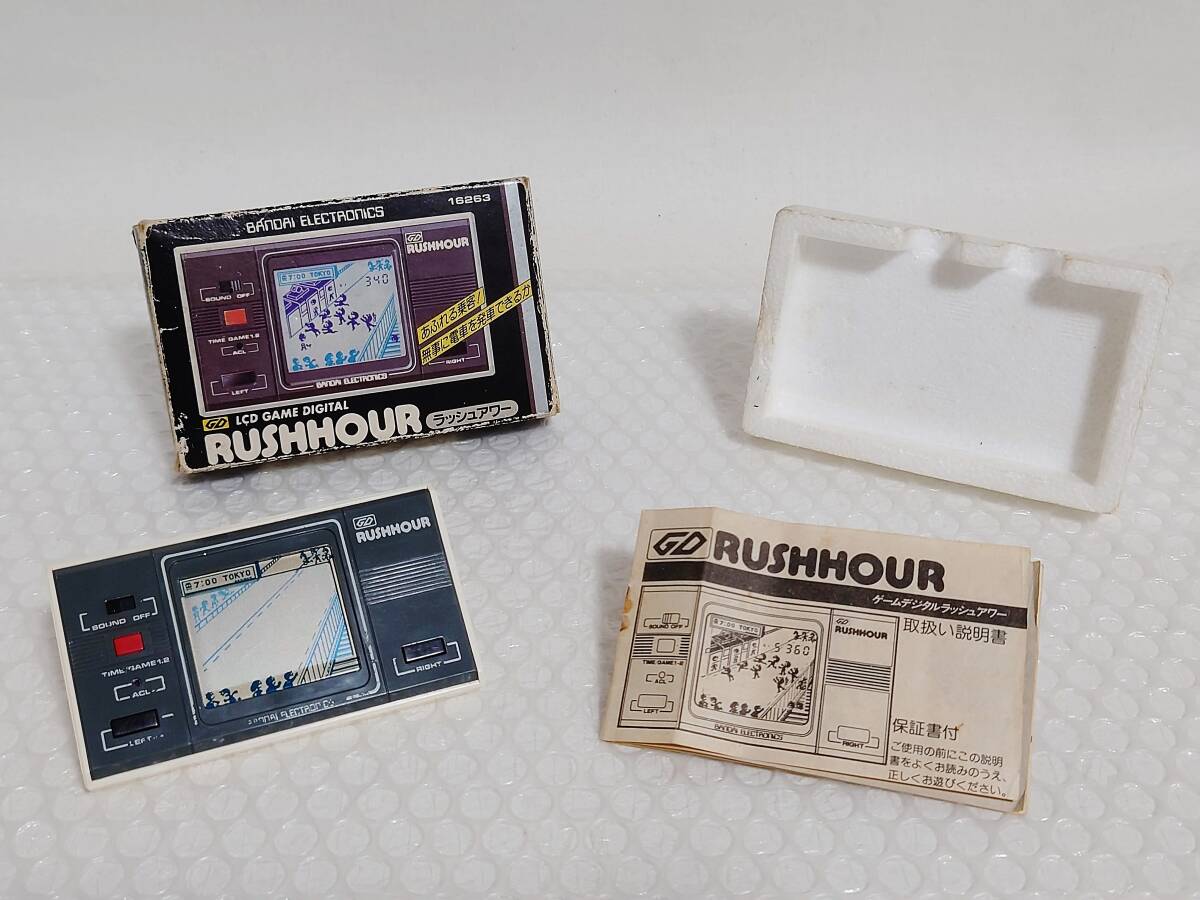 現状品+廃盤品+難あり BANDAI LCD GAME DIGITAL RUSH HOUR 16263 バンダイ ラッシュアワー
