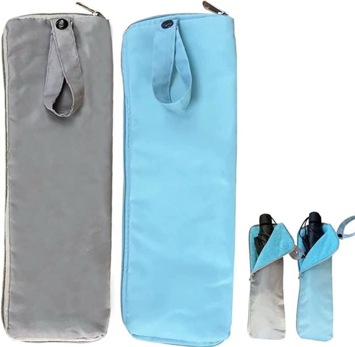 折りたたみ傘 ケース　傘カバー  ポーチ 傘収納バッグ マイクロファイバー　吸水　持ち運び　収納　梅雨　コンパクト