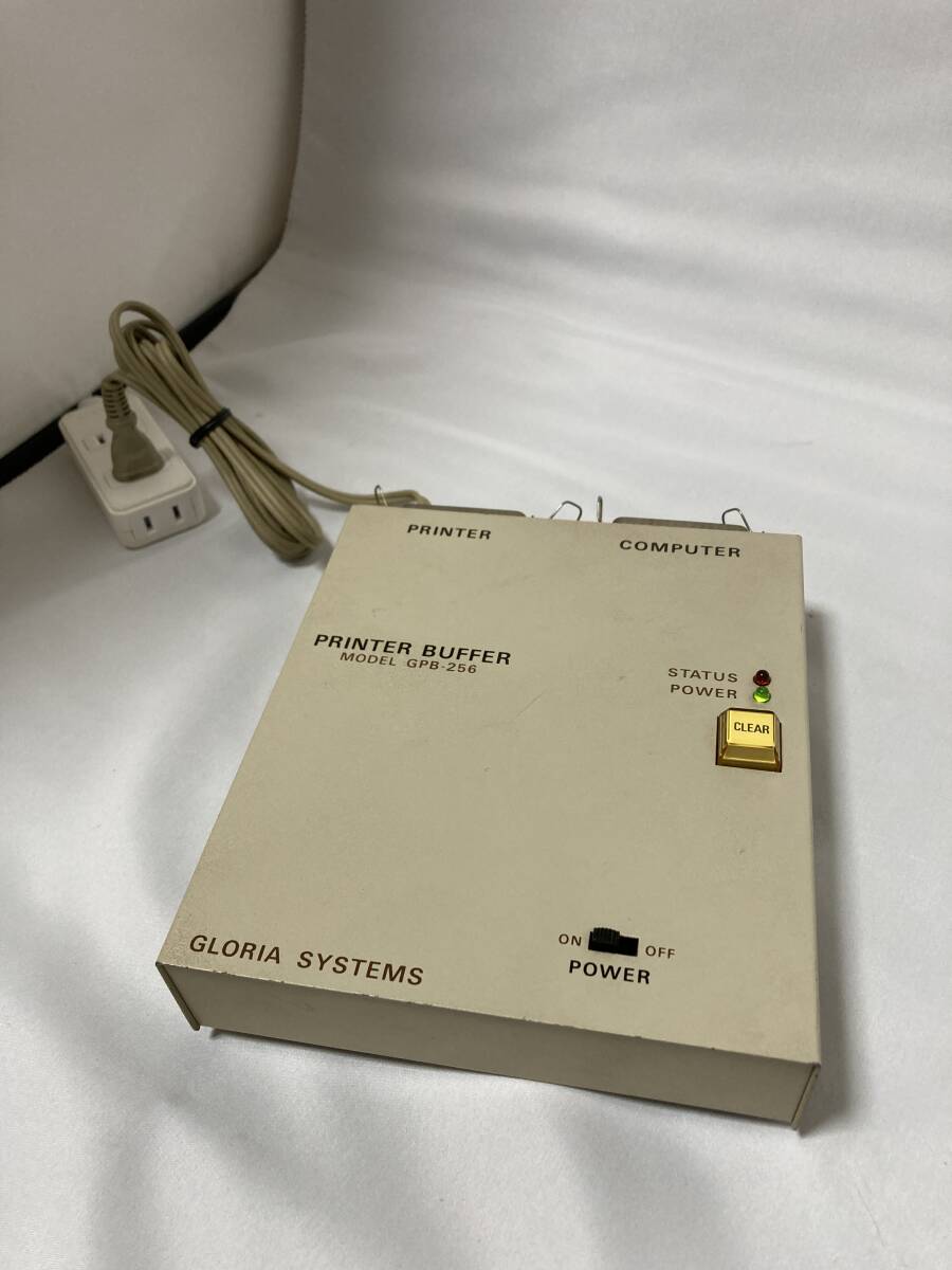 通電のみ確認　GLORIA SYSTEMS PRINTER BUFFER GPB-256 プリンタ　バッファ　グロリアシステムズ_画像2