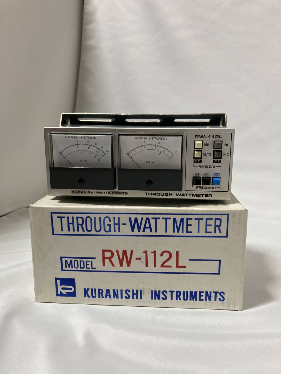 動作未確認品　KURANISHI RW-112L THROUGH WATTMETER クラニシ　通過型電力計 通過型パワー計_画像1