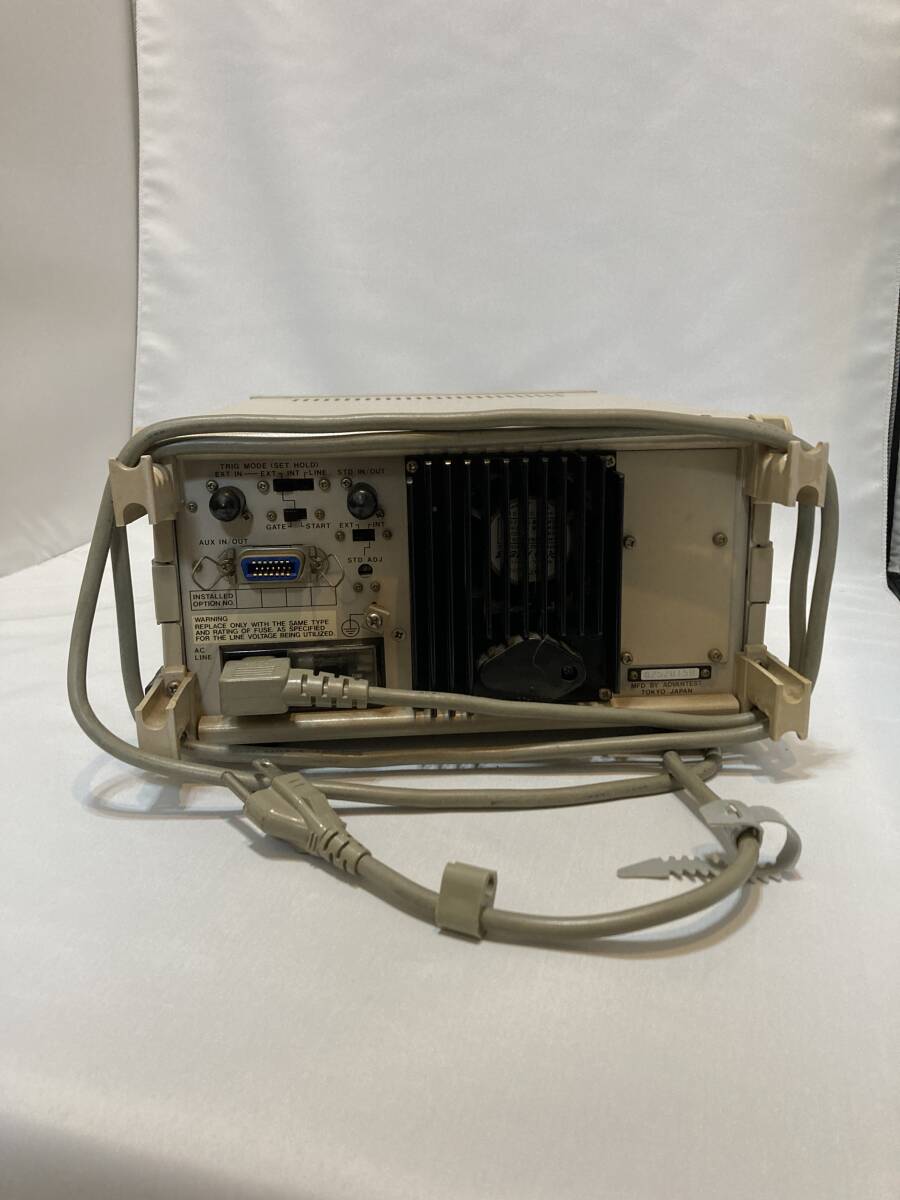 通電のみ確認 ADVANTEST TR5213 MICROWAVE COUNTER マイクロ波周波数カウンタ アドバンテストの画像4