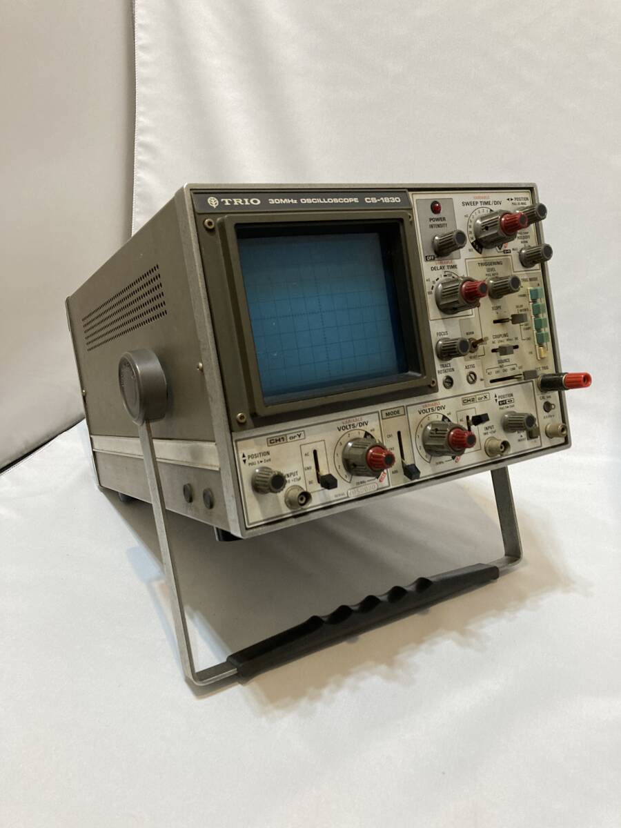 通電のみ確認　TRIO Kenwood トリオ　30MHz OSCILLOSCOPE CS-1830 オシロスコープ_画像8