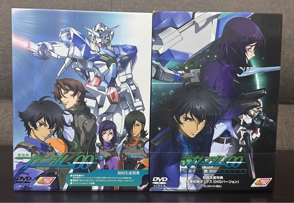 DVD 機動戦士ガンダム00 1st Season初回全巻/2nd Season初回全巻 ボックスセット 全14巻 付属品多数