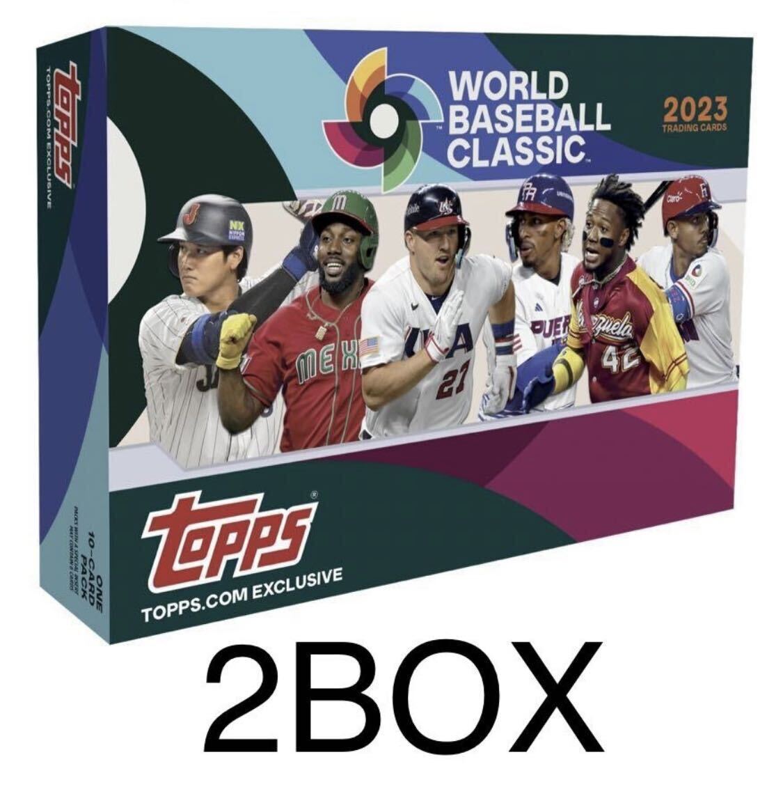 【新品未開封】2BOX セット TOPPS 2023 World Baseball Classic WBC シュリンク付き 大谷 翔平 侍JAPAN ベースボール トレカ 直筆サイン 2_画像1