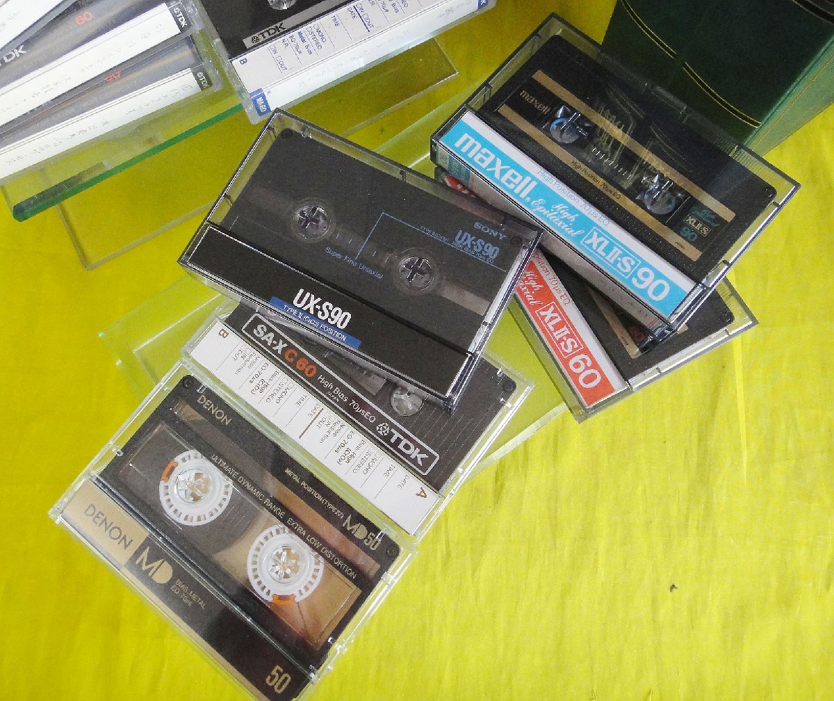 メタル・カセットテープ6巻他4巻『TDK MA-60,DENON MD 50他4巻/全10巻』収納ケース付の画像5