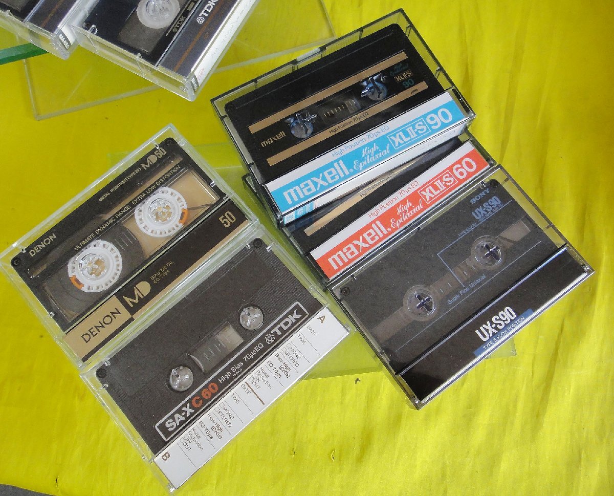 メタル・カセットテープ6巻他4巻『TDK MA-60,DENON MD 50他4巻/全10巻』収納ケース付の画像3
