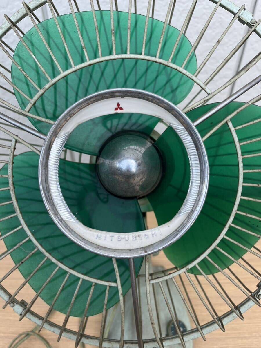 【動作確認済み】昭和レトロ 扇風機 アンティーク レトロ扇風機 レトロ 三菱 当時物の画像2