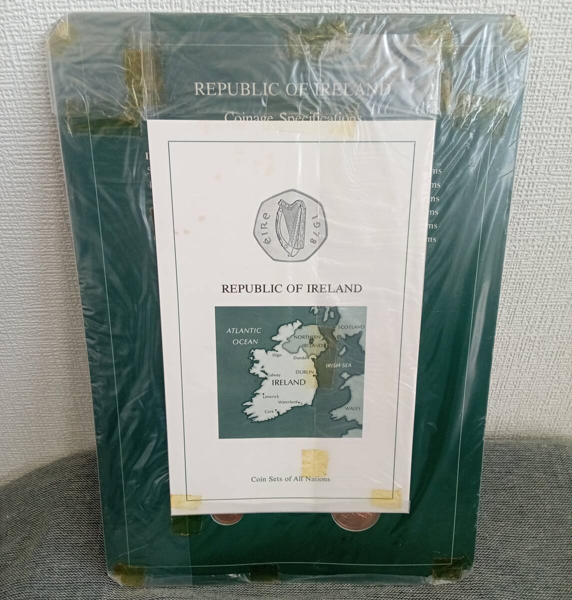 #1605Q【フランクリンミント社/Coin Sets of All Nations/REPUBLIC OF IRELAND/現状品】アイルランド 外国貨幣 アンティークコイン 保管品の画像4