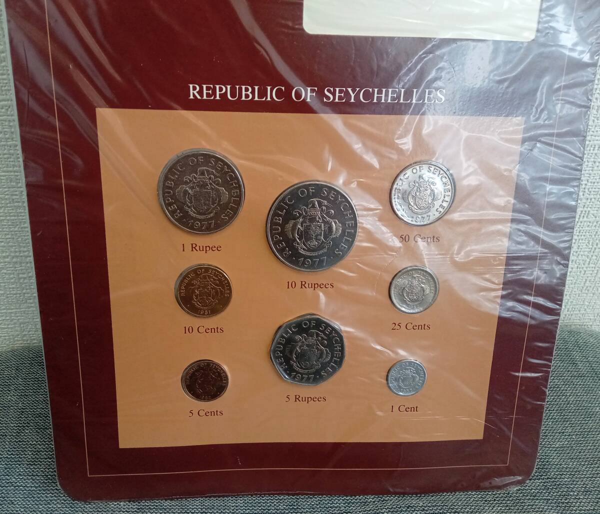 #1605U【フランクリンミント社/Coin Sets of All Nations/REPUBLIC OF SEYCHELLES/現状品】セーシェル共和国 アンティークコイン 保管品の画像2