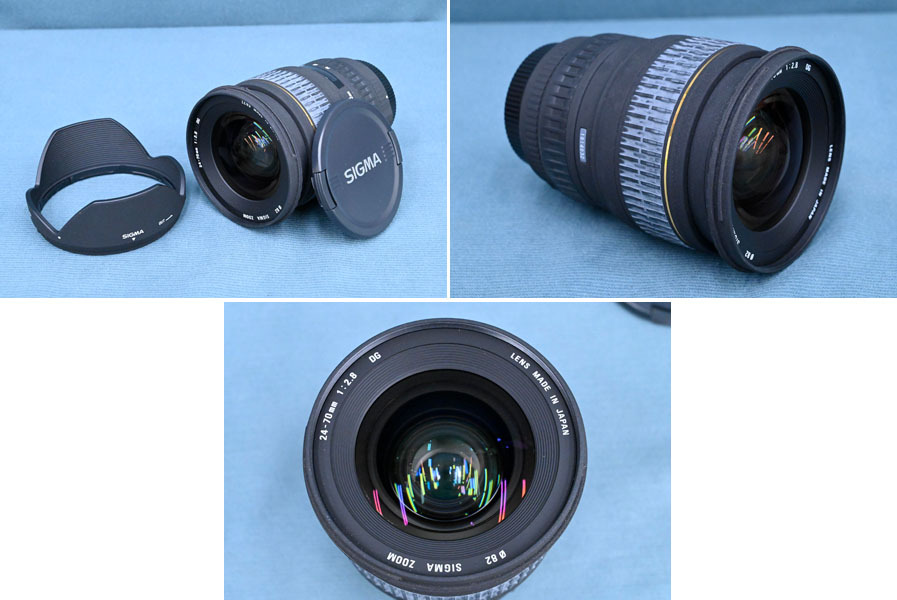 IO2520 マニア所蔵品 長期保管品 シグマ レンズ ズーム SIGMA 24-70mm F2.8 DG◆70-300mm F4 5.6 DLの画像2
