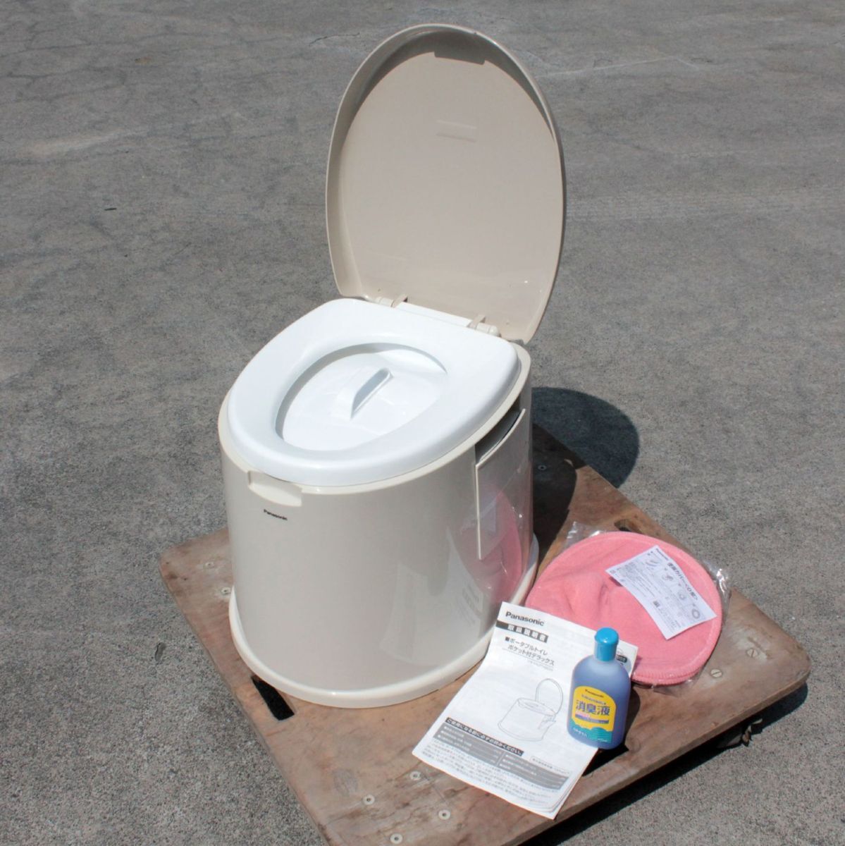 [ unused goods ] Panasonic portable toilet seat comfort pocket attaching Deluxe VALPTHBEDX nursing articles ②