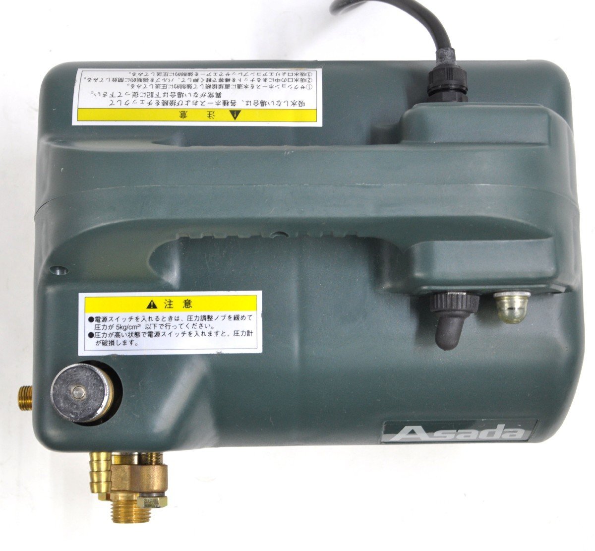 [通電OK 付属品欠品] アサダ ASADA 電動テストポンプ EP440 EP470 水道工事 管工事 配管工具 高圧洗浄機 AC100Vの画像7