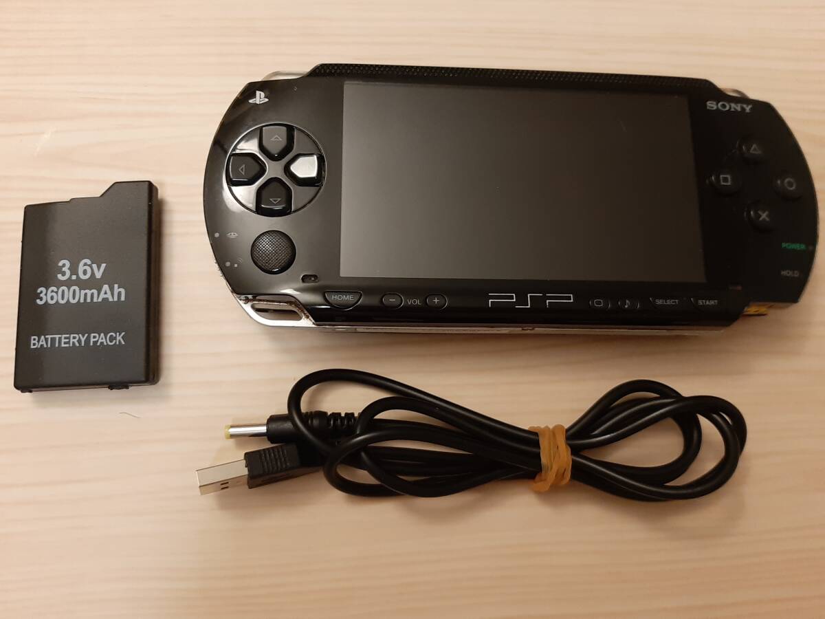 中古品 SONY PSP 1000 ブラック 本体 バッテリー＆充電器付 すぐ遊べるセット BP_画像4